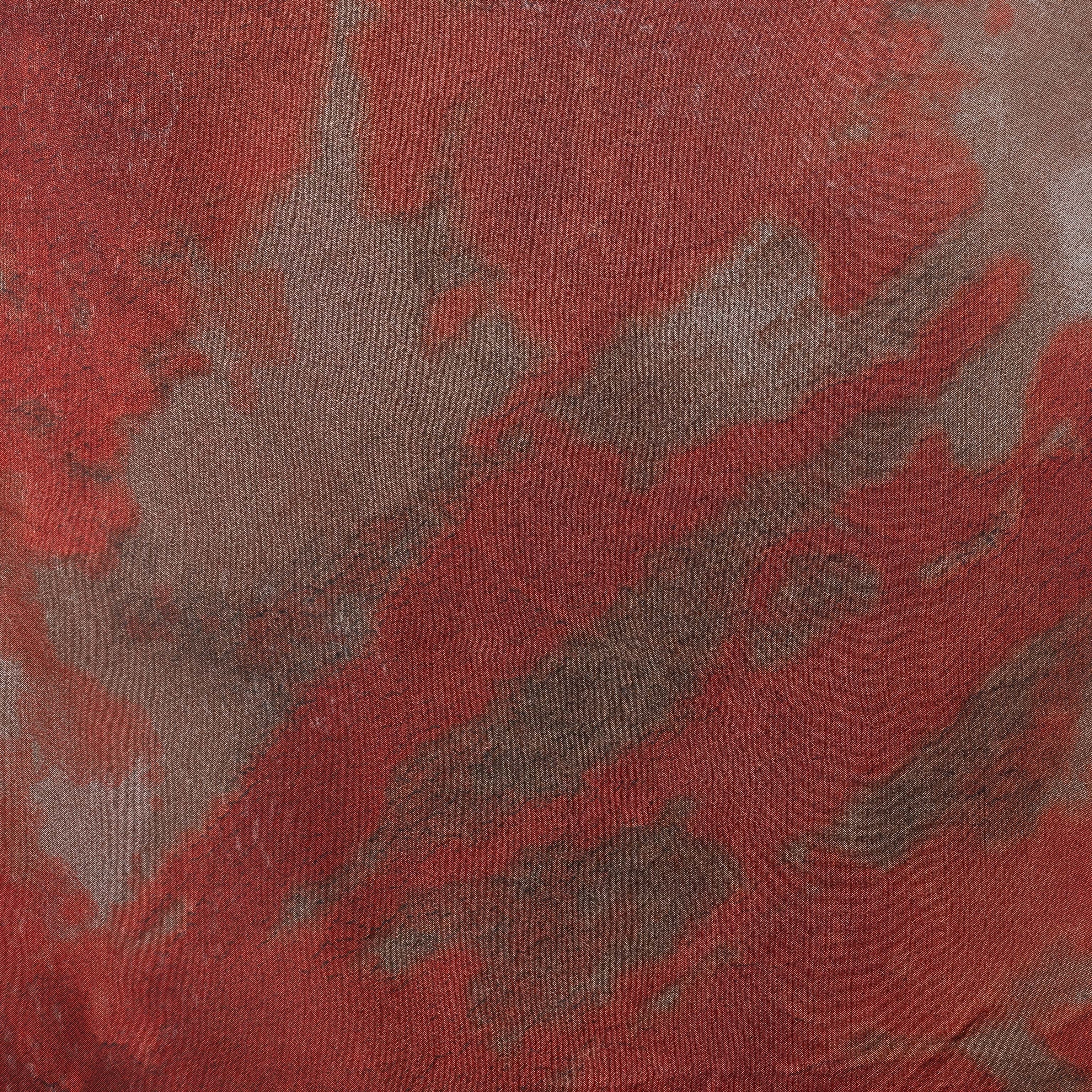 Vella Print Style 2-8 Silk Chiffon Hijab Maroon