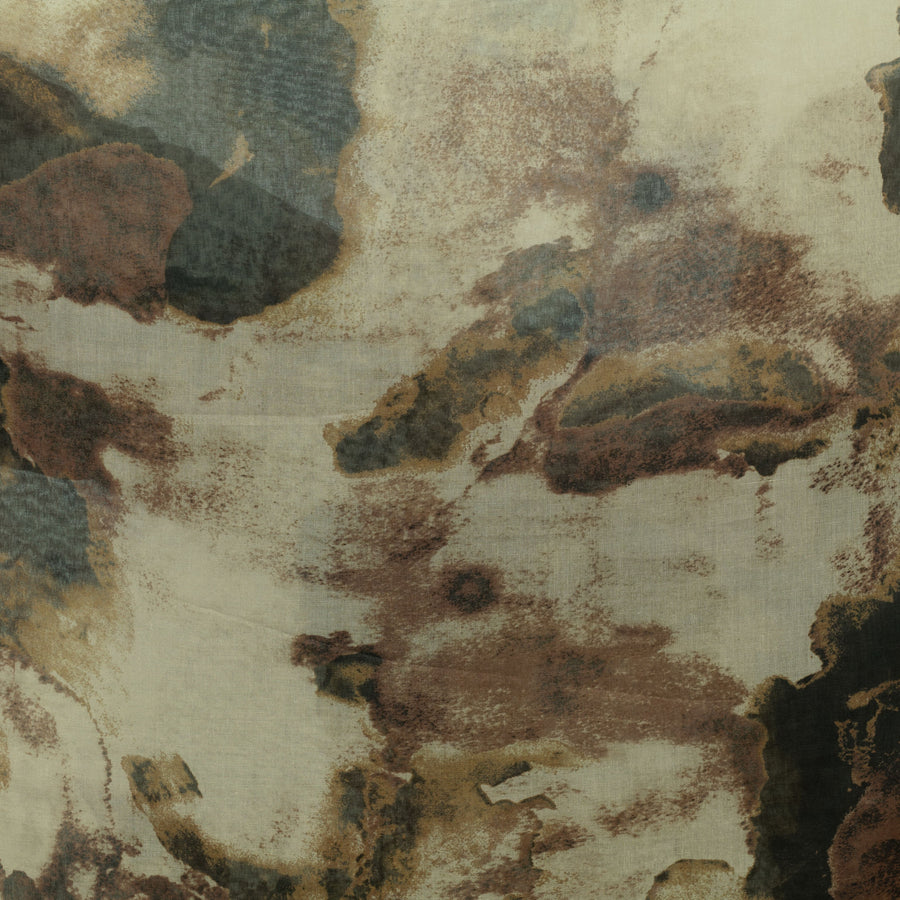 Watercolor Smooth Modal Hijab Black Brown