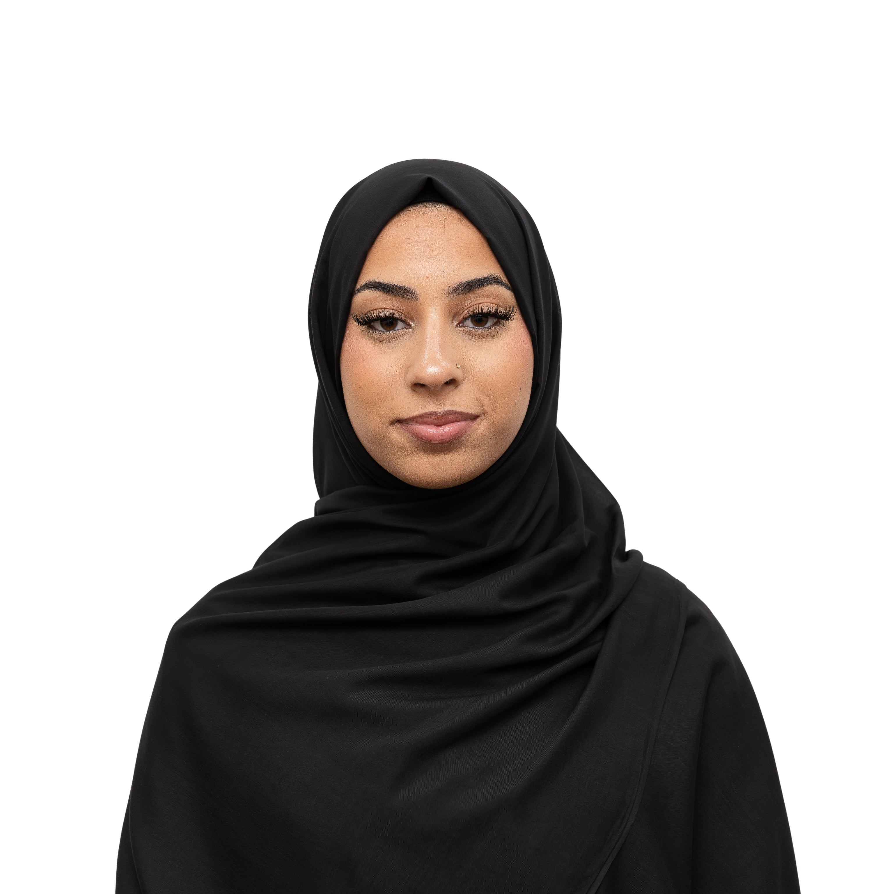 Exclusive Cotton Hijab Black Col 70