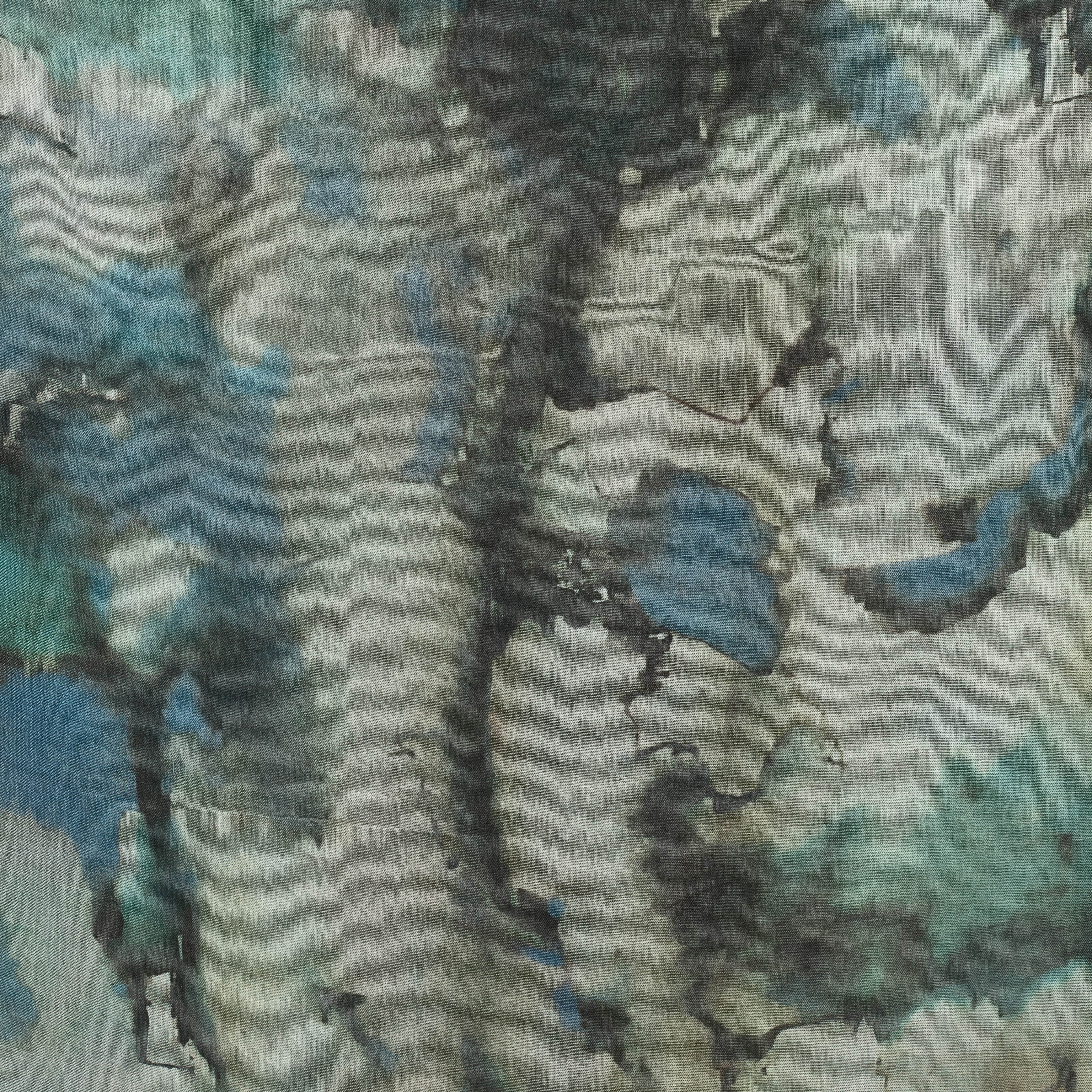 Watercolor Sharp Modal Hijab Turquiose Blue