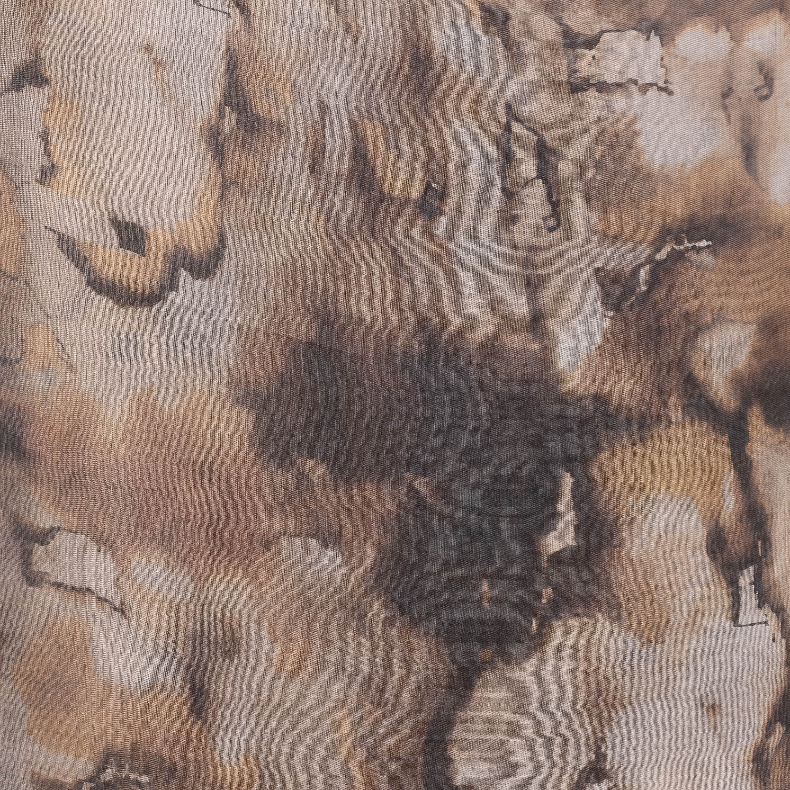 Watercolor Sharp Modal Hijab Black Mustard