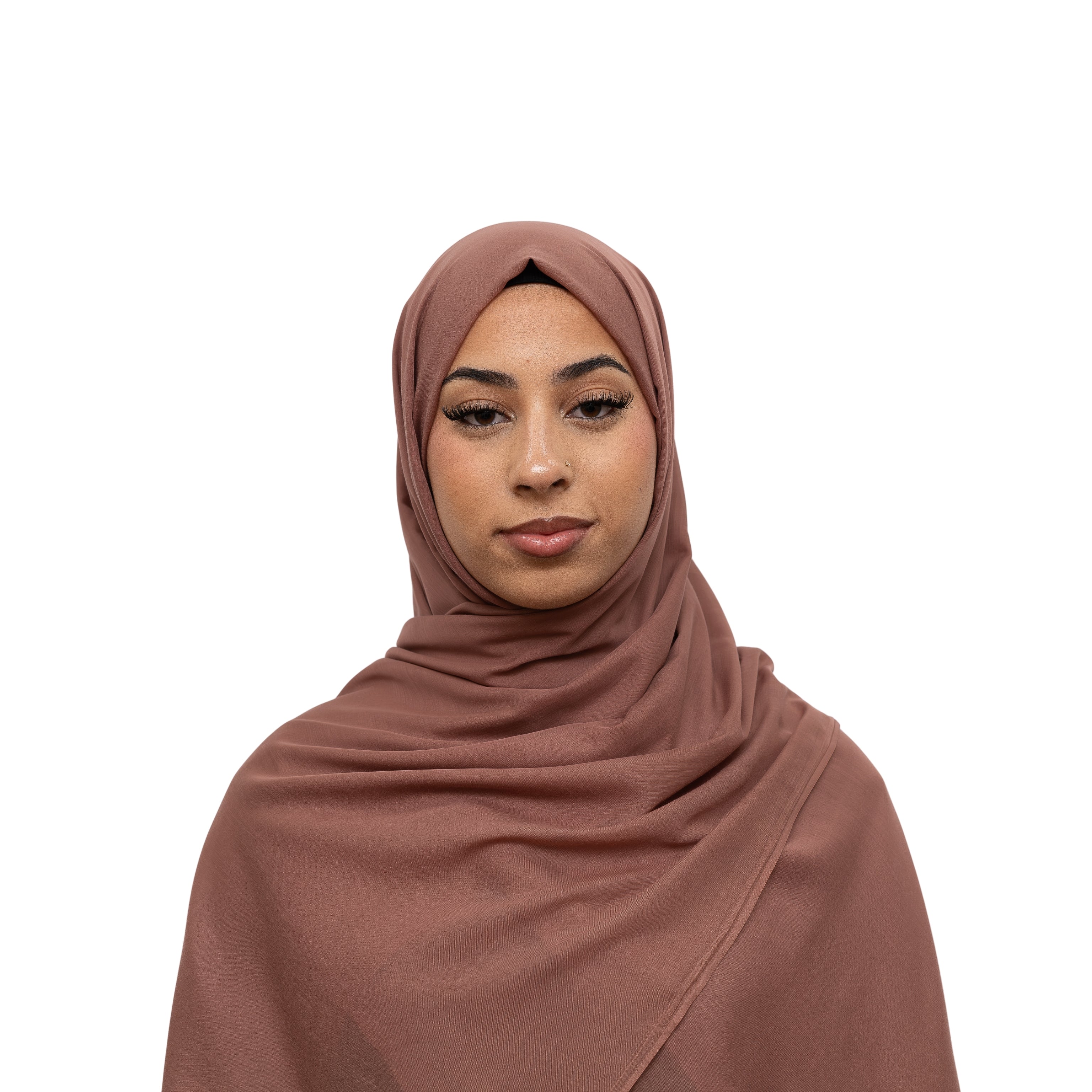 Exclusive Cotton Hijab Pastel Brown Col 117