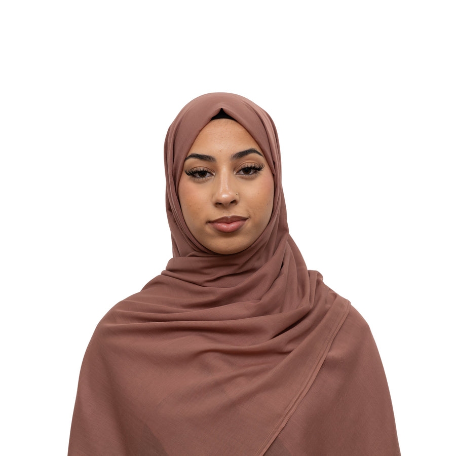 Exclusive Cotton Hijab Pastel Brown Col 117