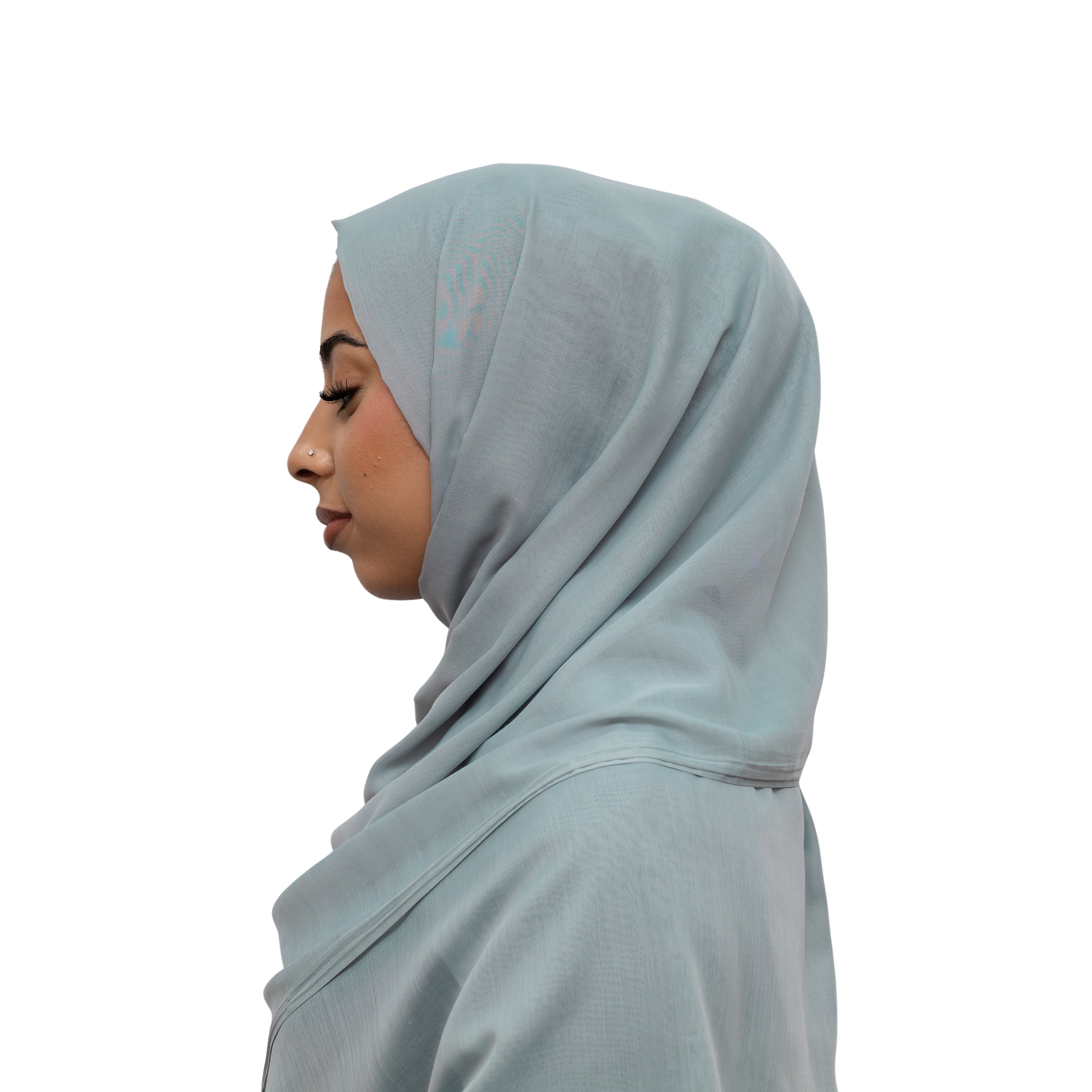 Exclusive Cotton Hijab Pastel Blue Col 54