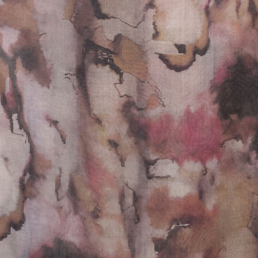 Watercolor Sharp Modal Hijab Multi Pink