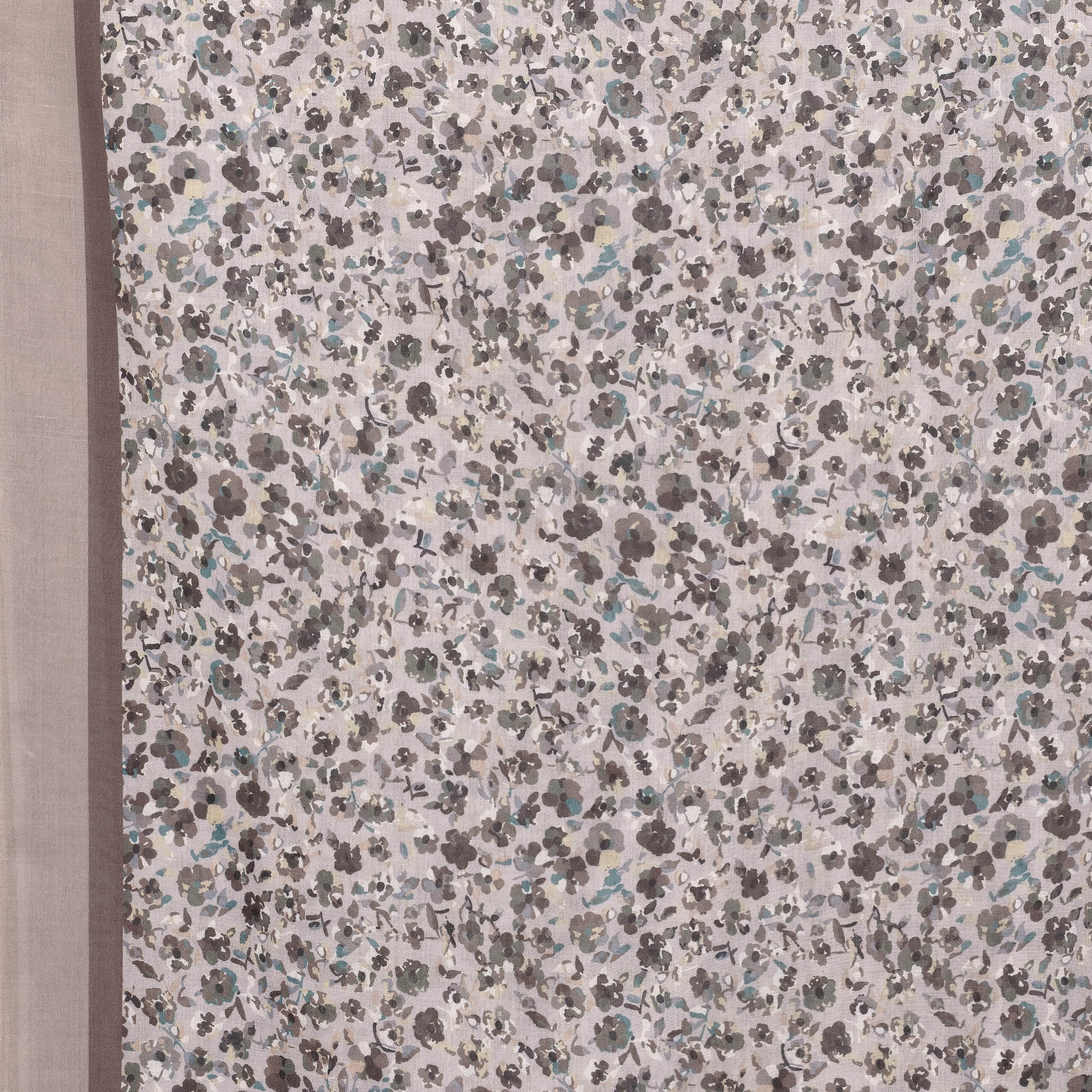 Exclusive Cotton Print Hijab Floral Multi Brown Col 8