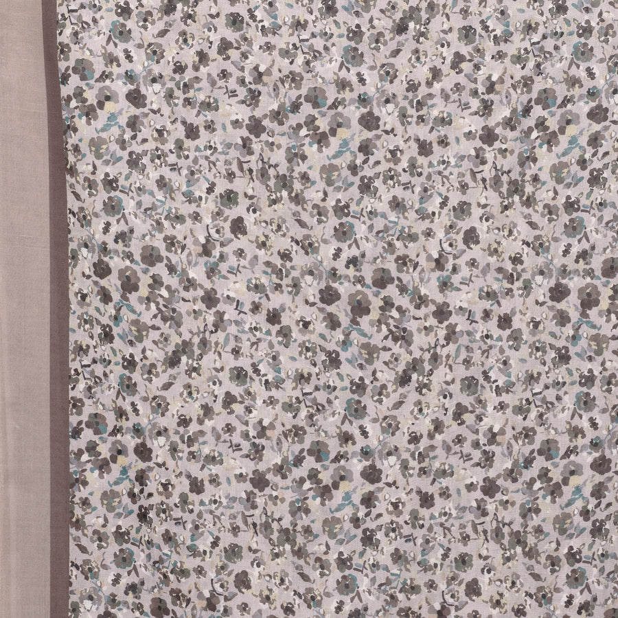 Exclusive Cotton Print Hijab Floral Multi Brown Col 8