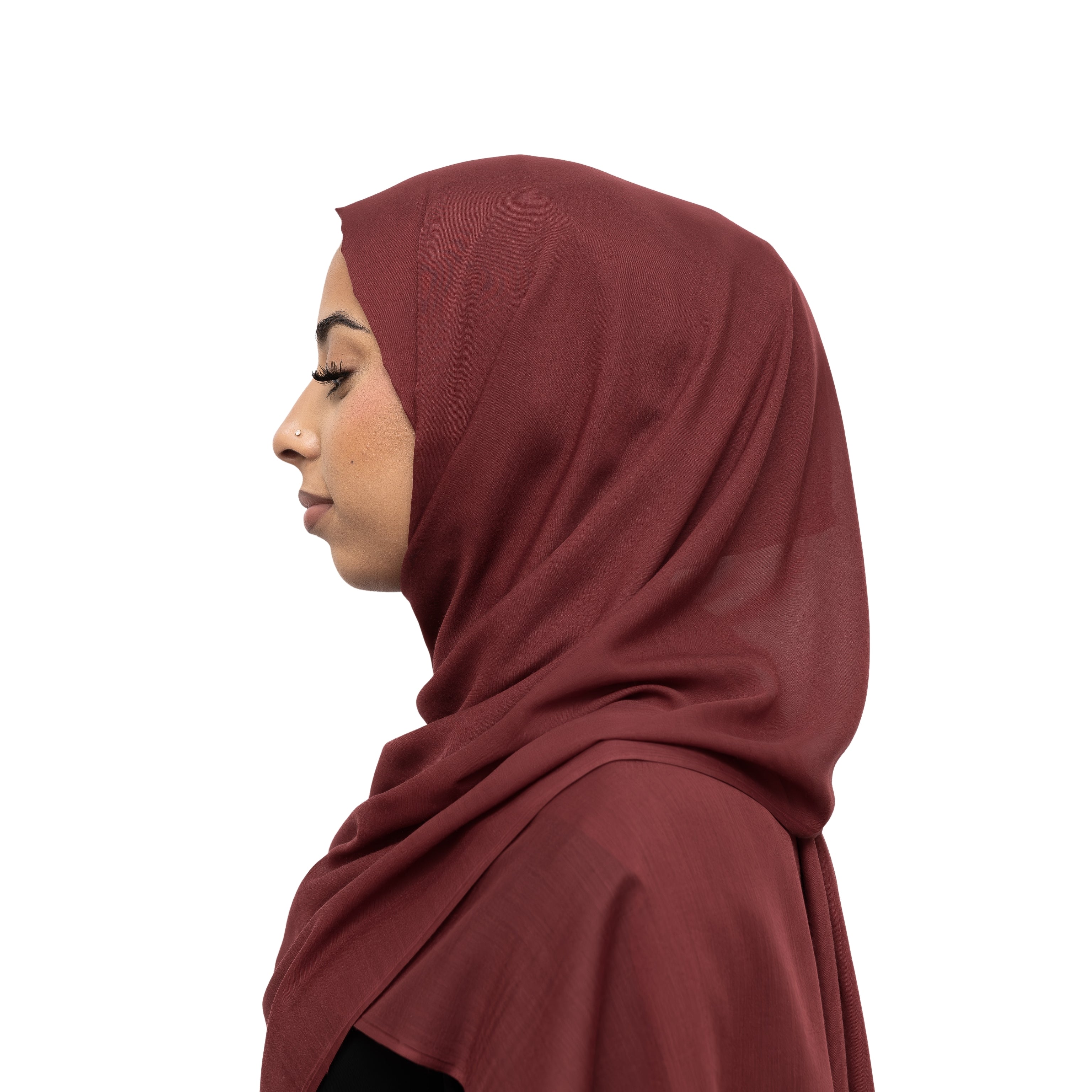 Exclusive Cotton Hijab Maroon Col 38