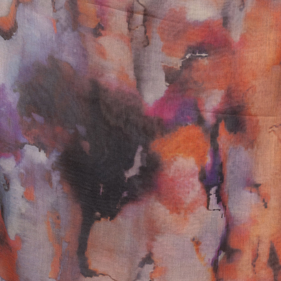 Watercolor Sharp Modal Hijab Multi Purple