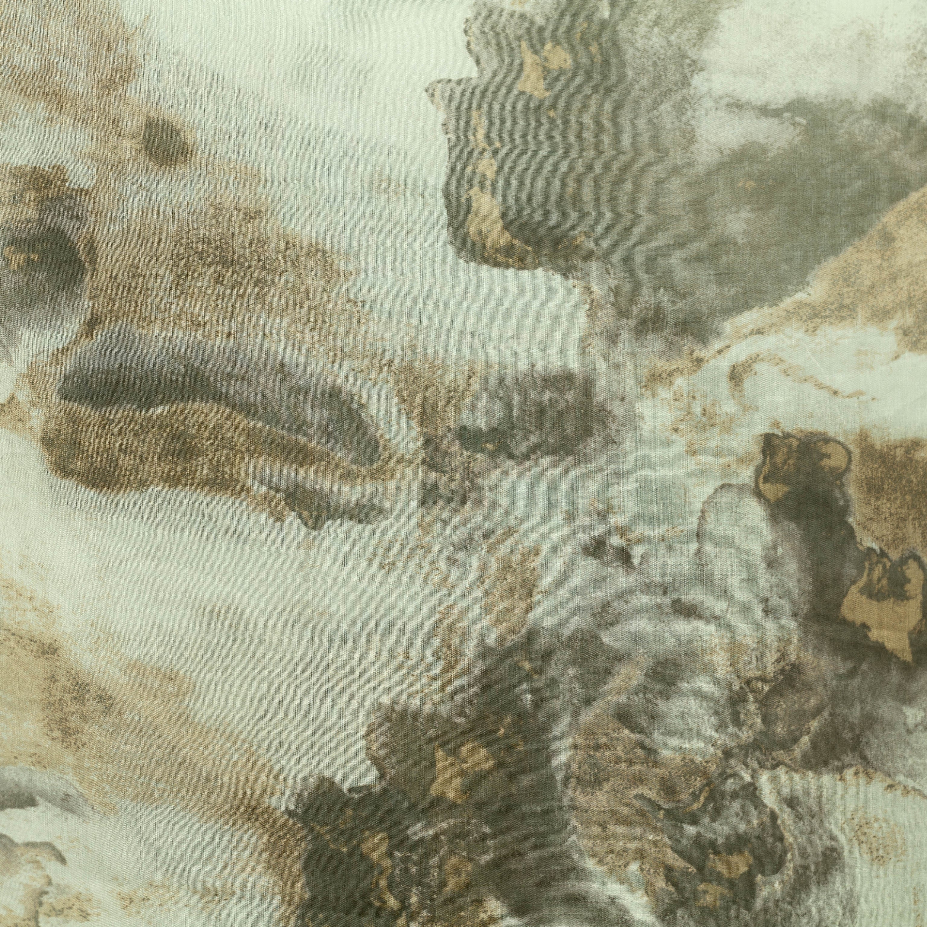 Watercolor Smooth Modal Hijab Army Green