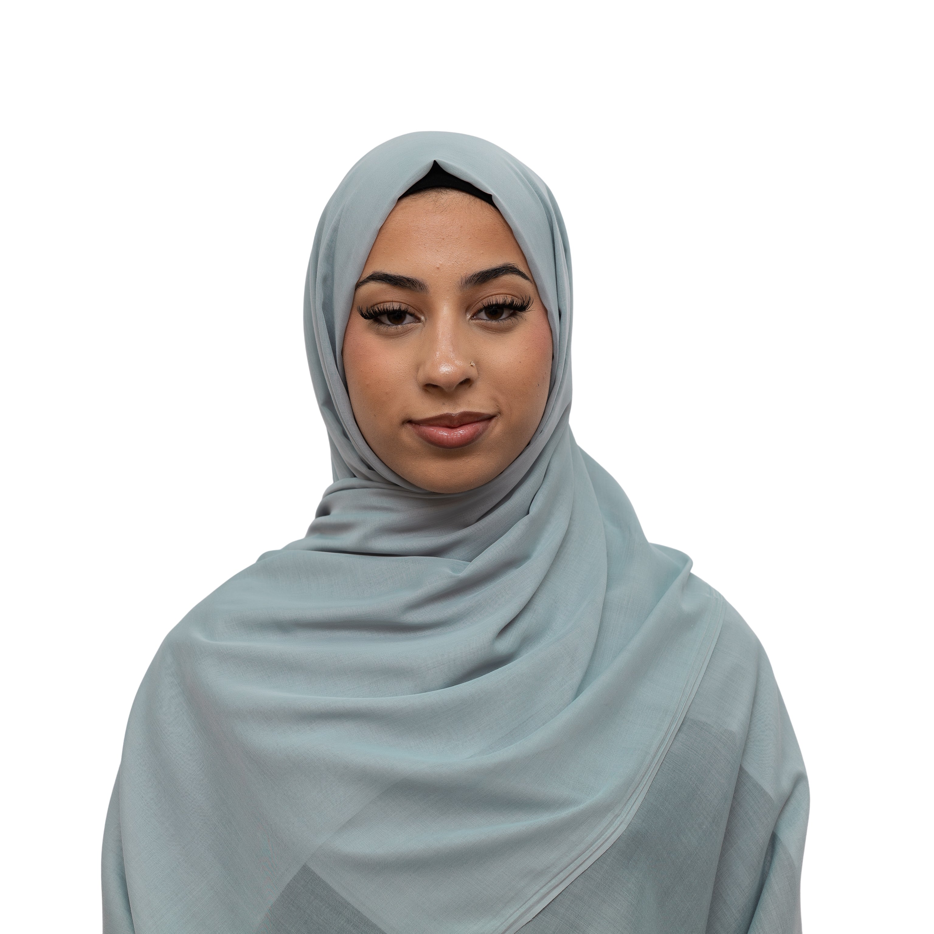 Exclusive Cotton Hijab Pastel Blue Col 54