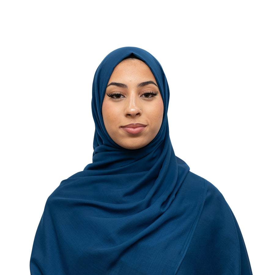 Exclusive Cotton Hijab Teal Col 62