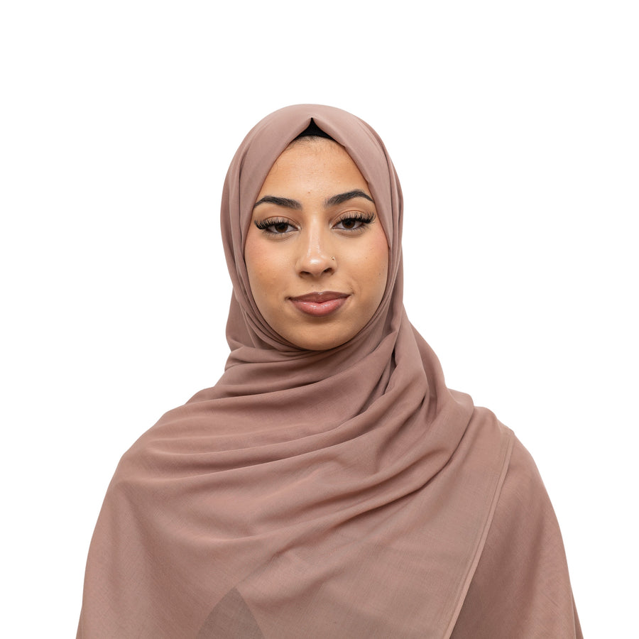 Exclusive Cotton Hijab Coffee Brown Col 7