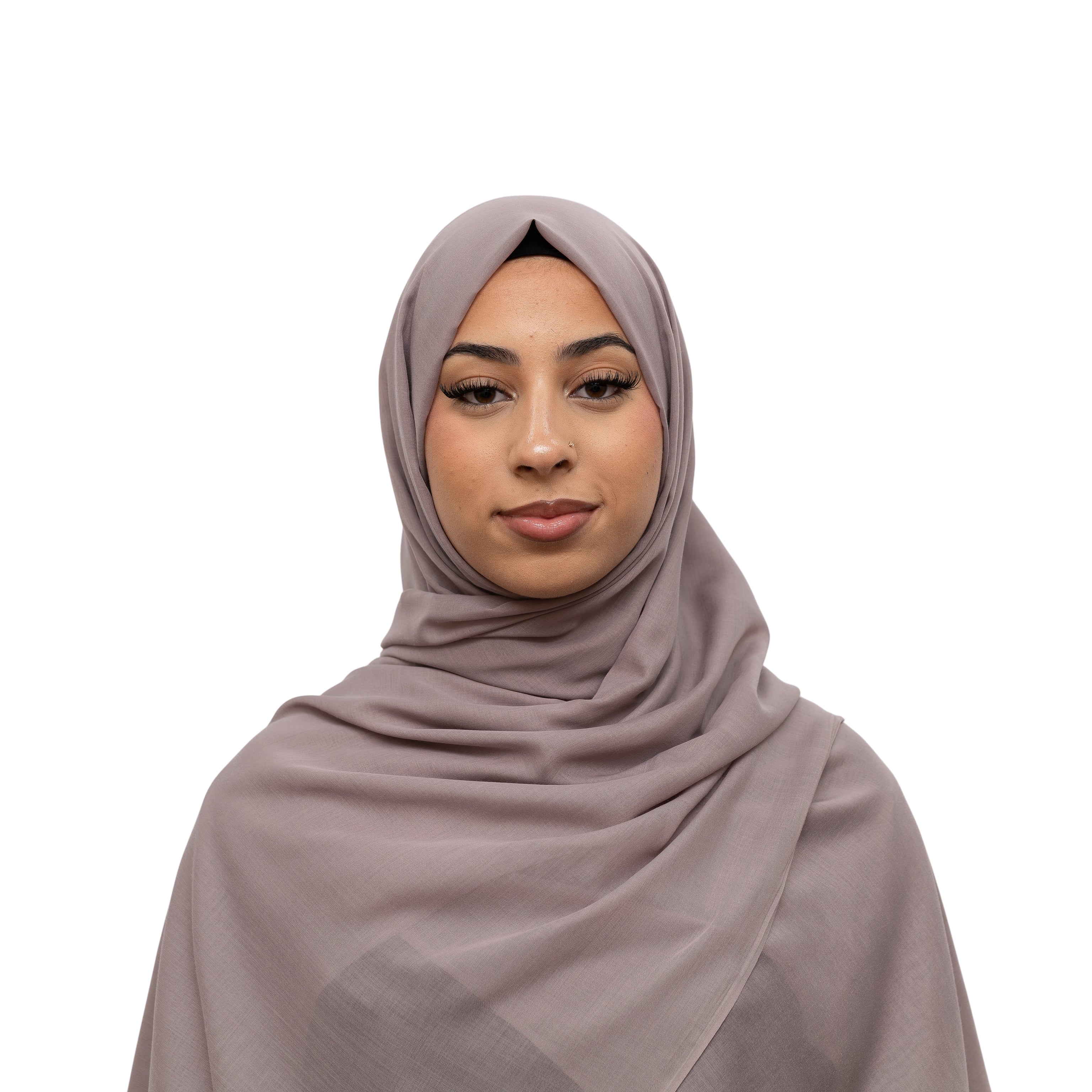 Exclusive Cotton Hijab Dark Mink Col 5