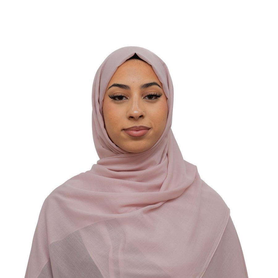 Exclusive Cotton Hijab Power Pink Col 14
