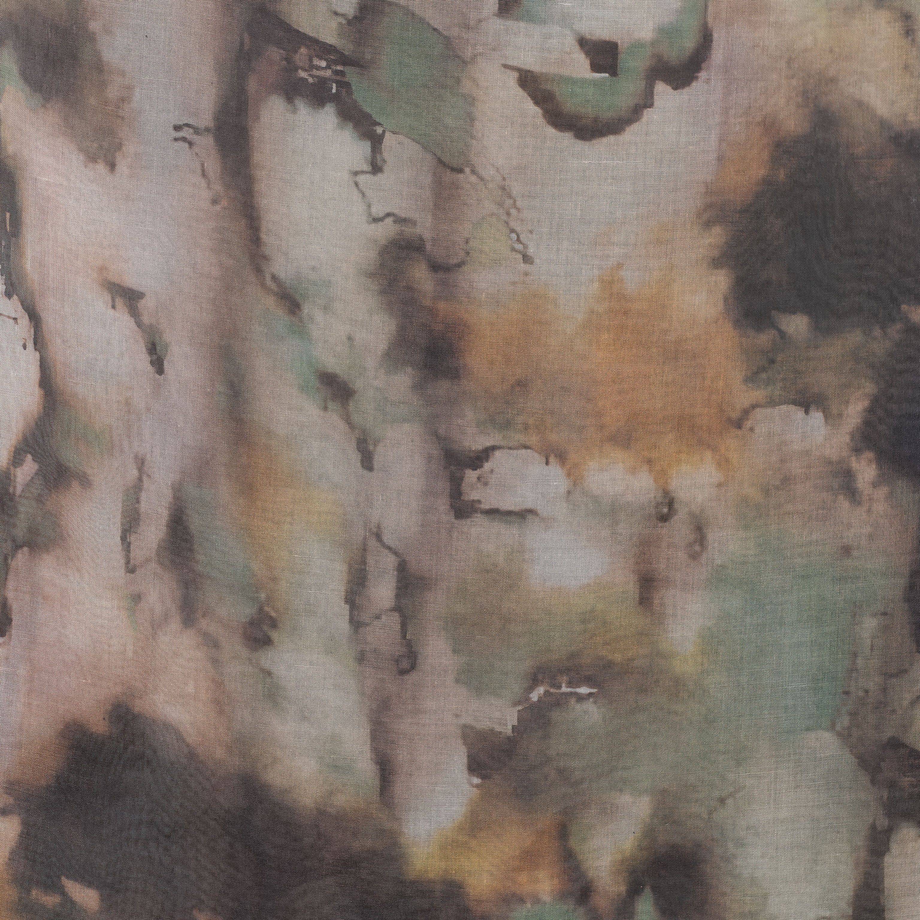 Watercolor Sharp Modal Hijab Army Green