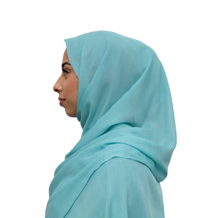 Exclusive Cotton Hijab Ferozi Col 58