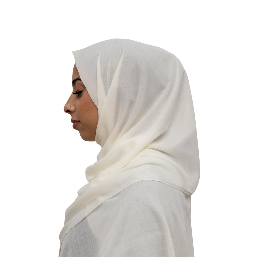 Exclusive Cotton Hijab Cream Col 2