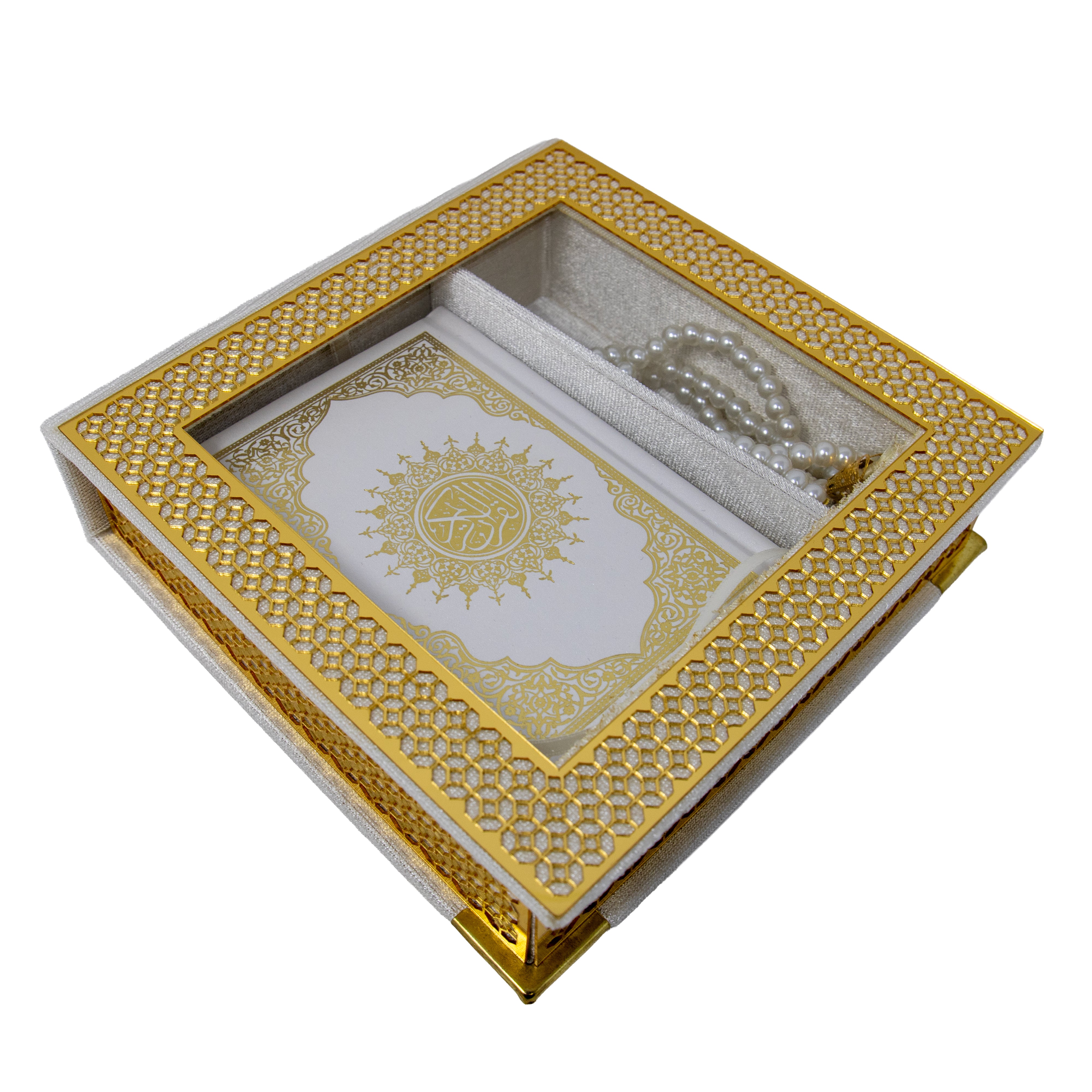 Velvet Quran Gift Set Cream 0517