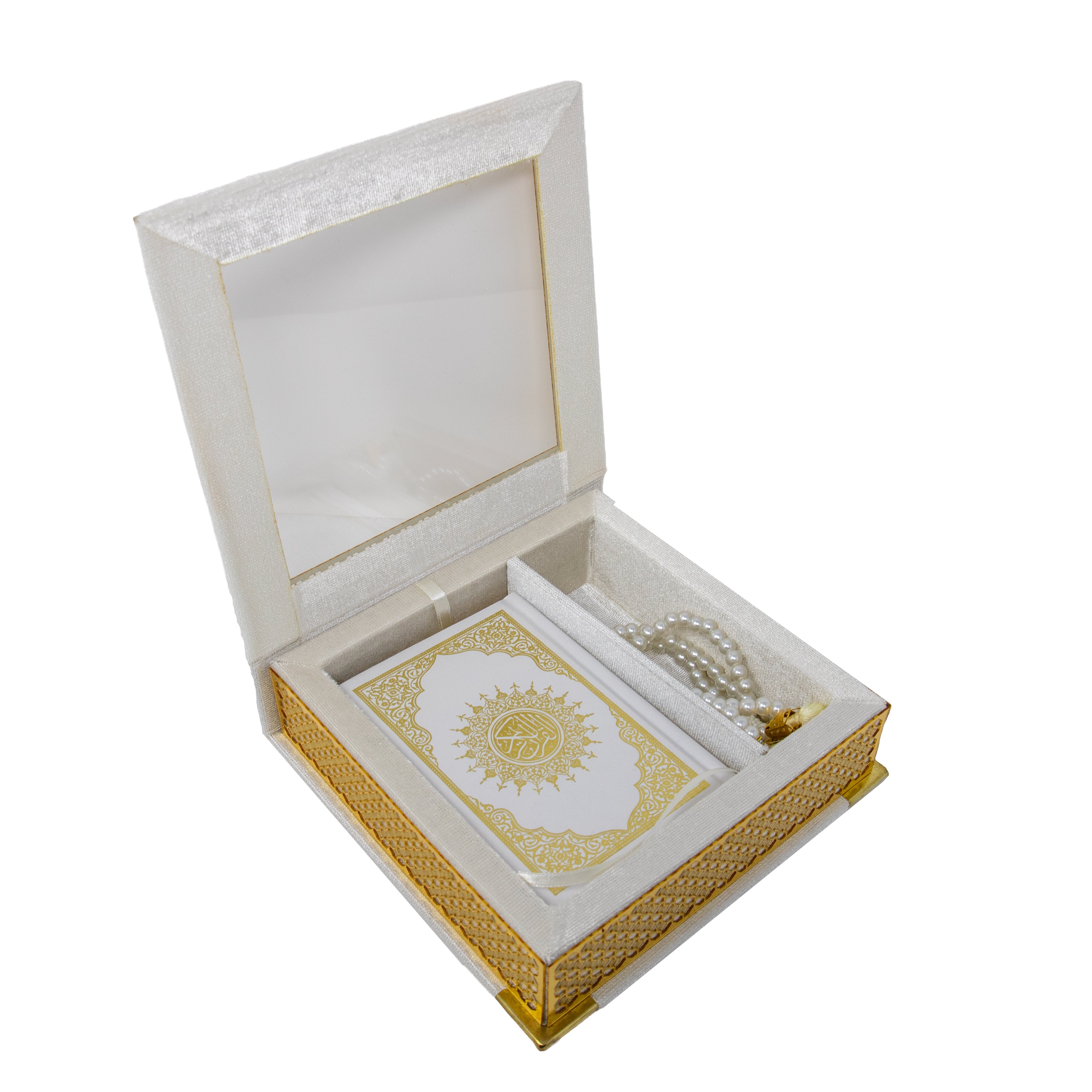 Velvet Quran Gift Set Cream 0517