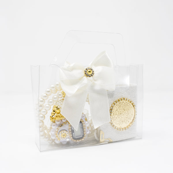 Wedding Favour Mini Quran And 2 Type Tasbih Cream 0994