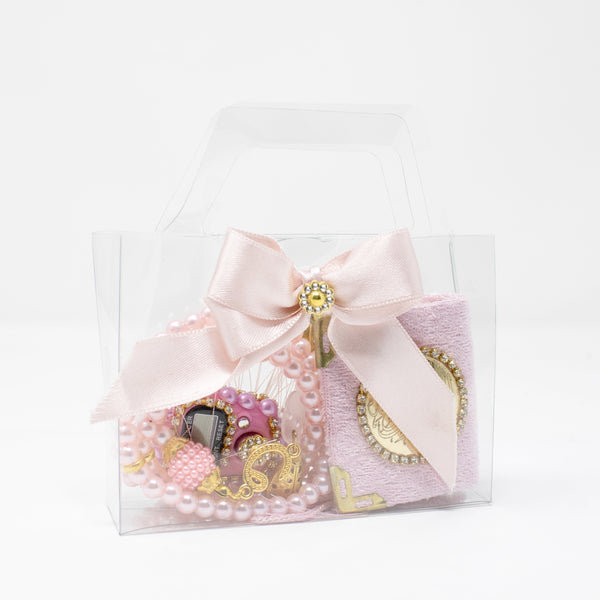 Wedding Favour Mini Quran And 2 Type Tasbih Pink 0994