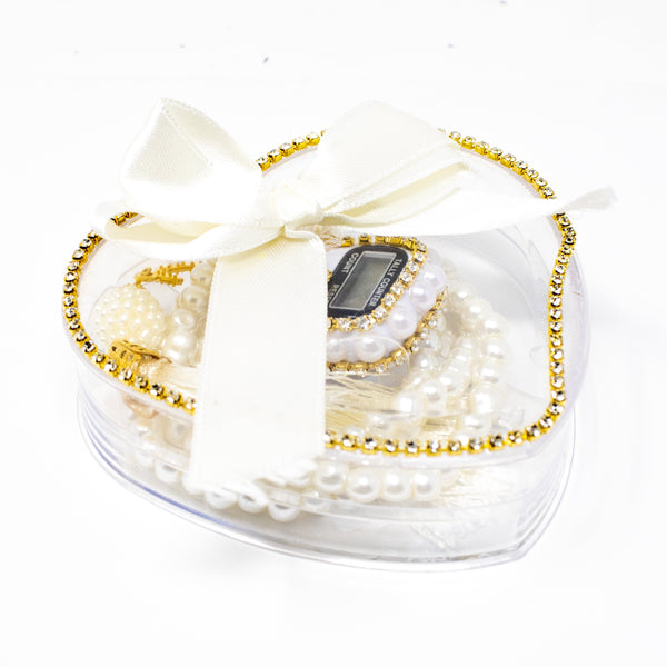 Large Wedding Favour 2 Type Tasbih Cream 0990