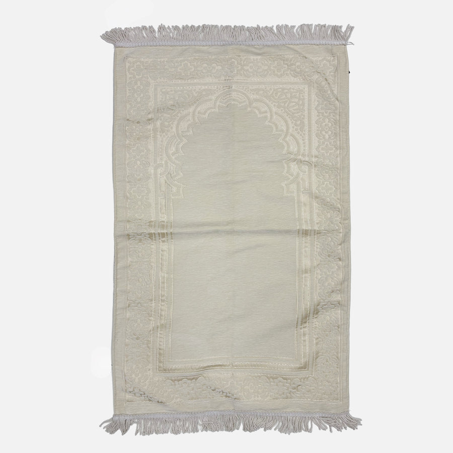 Luxury Chenile Cream Prayer Mat 11104-6