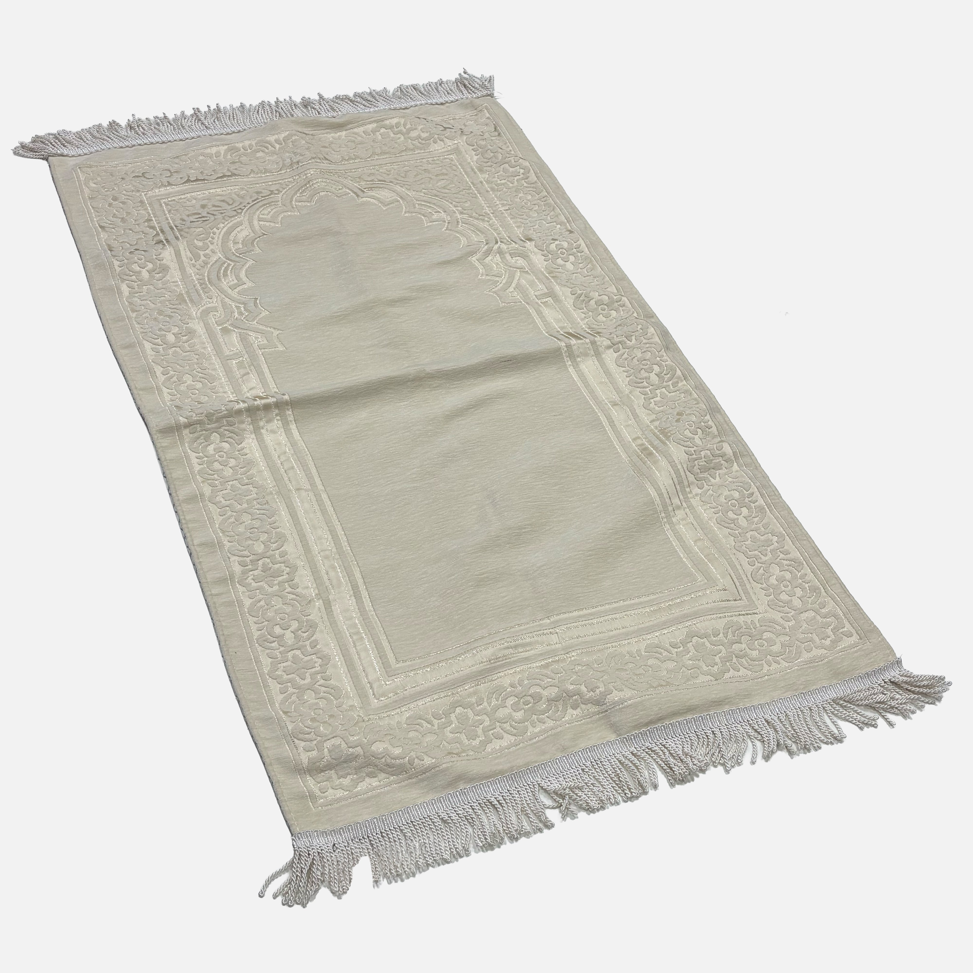 Luxury Chenile Cream Prayer Mat 11104-6