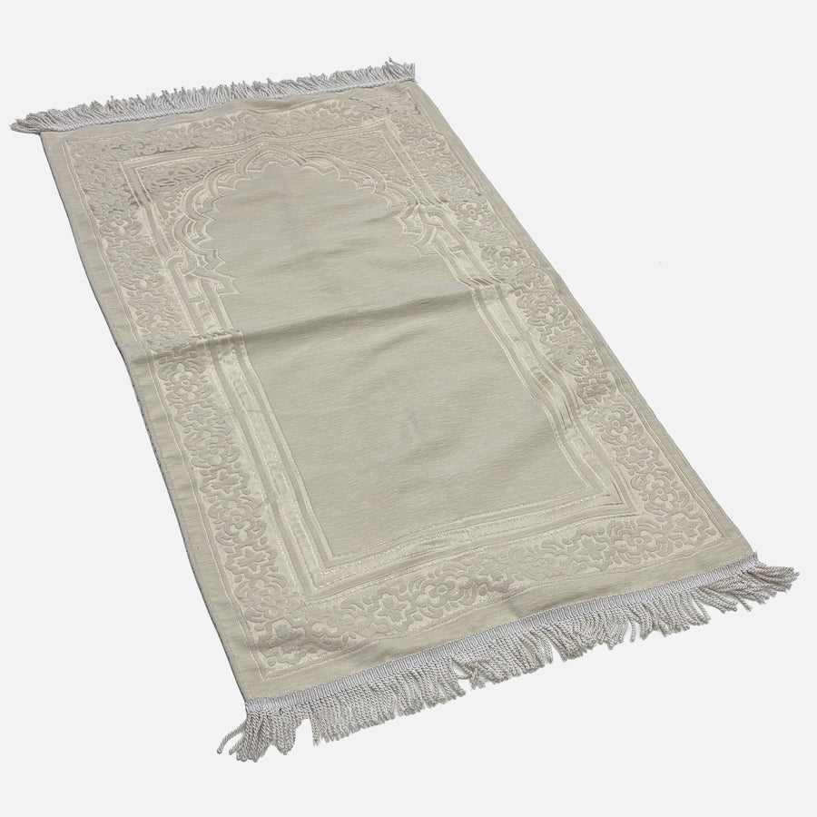 Luxury Chenile Cream Prayer Mat 11104-6