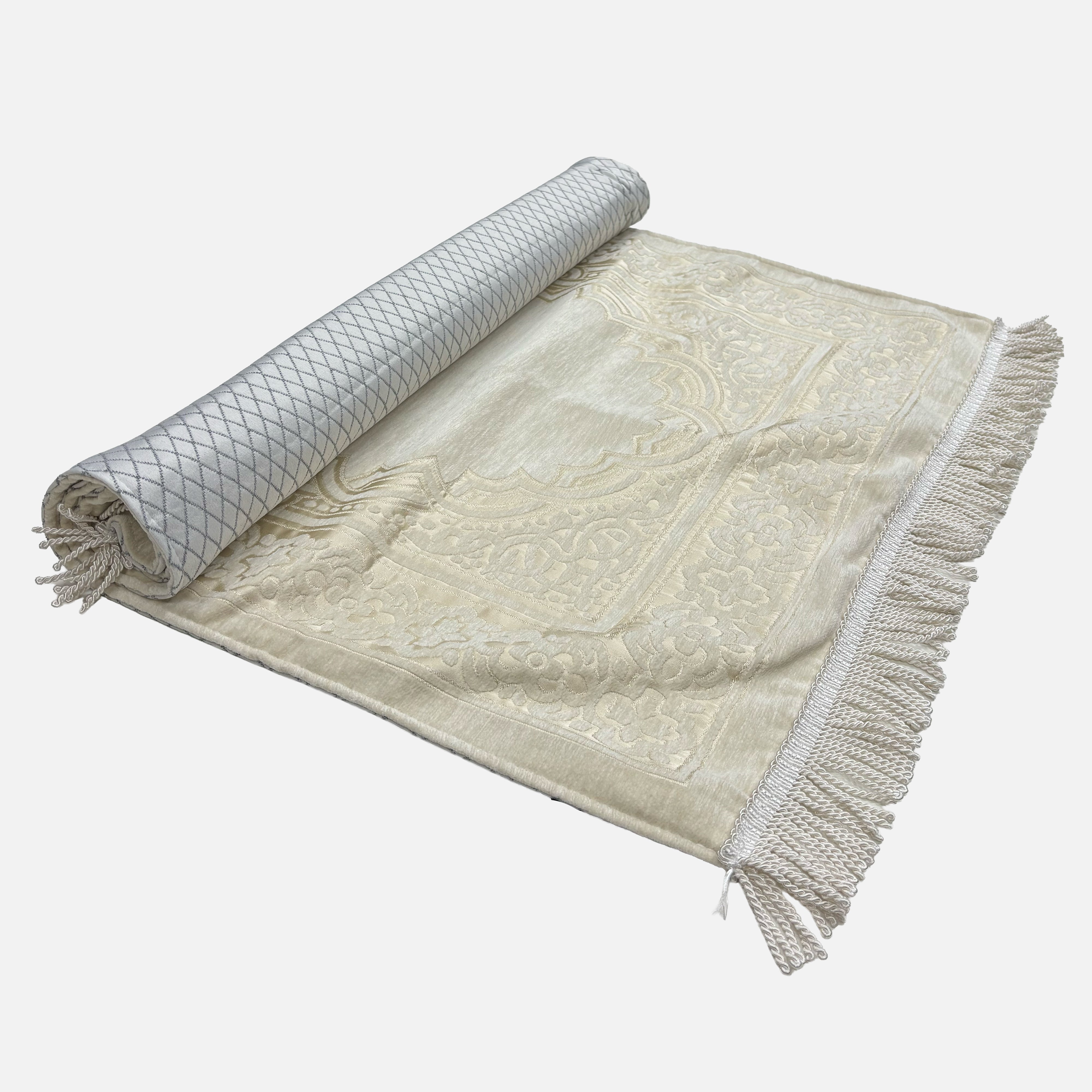 Luxury Chenile Cream Prayer Mat 11104-6
