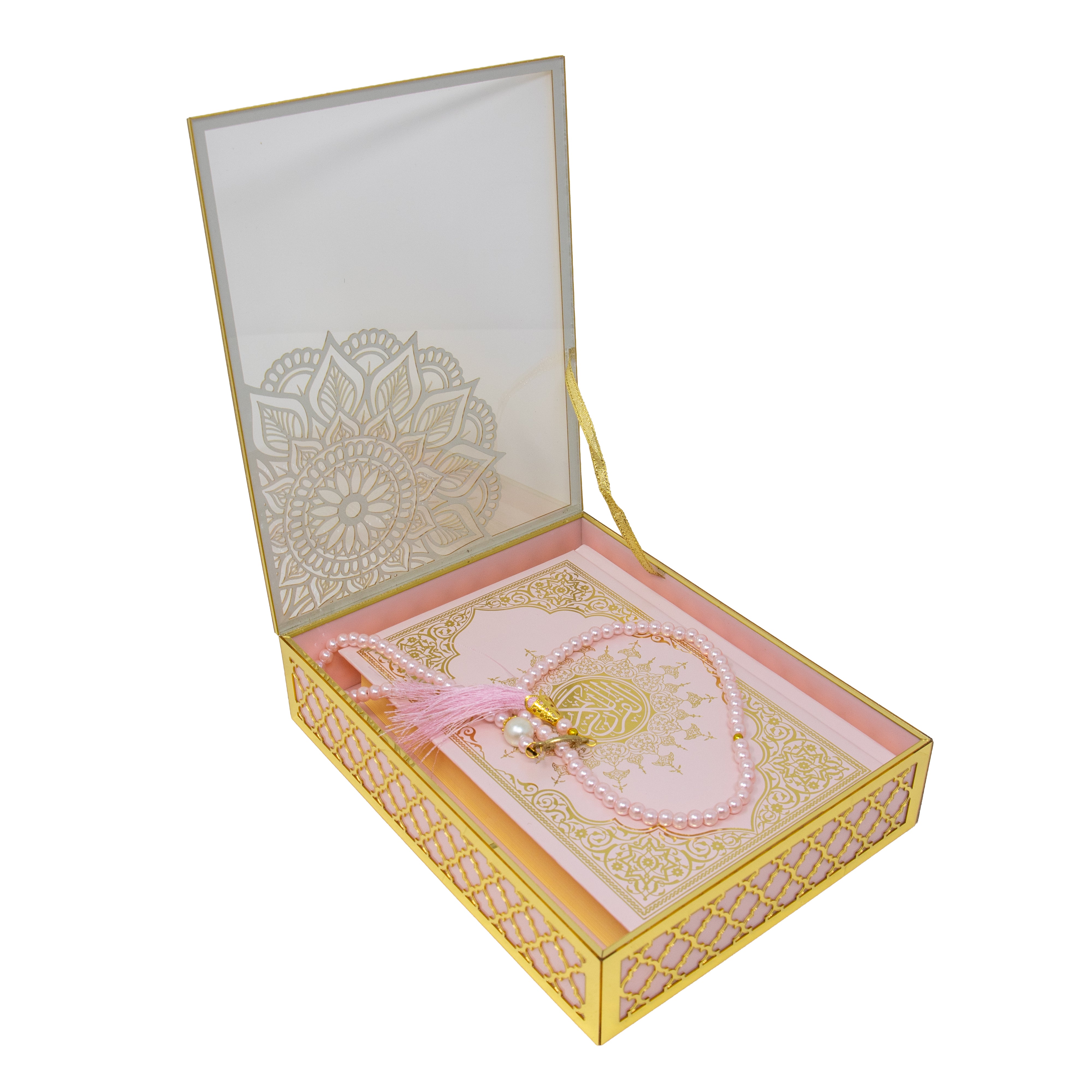 Luxurious Quran Gift Set Pink 1558