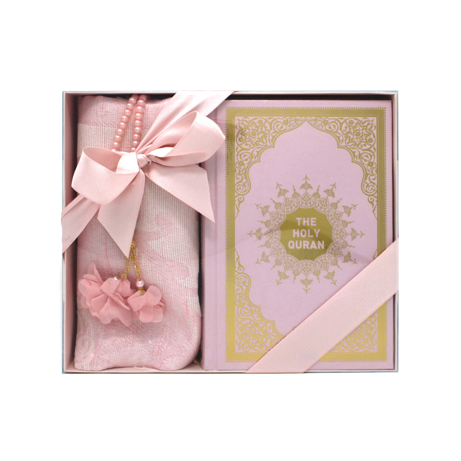 Pink English Translation Quran Gift Set 21012