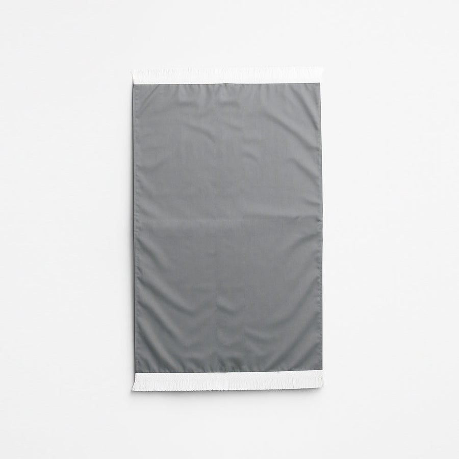 Plain Soft Touch Velvet Prayer Mat Silver AMTY 5022