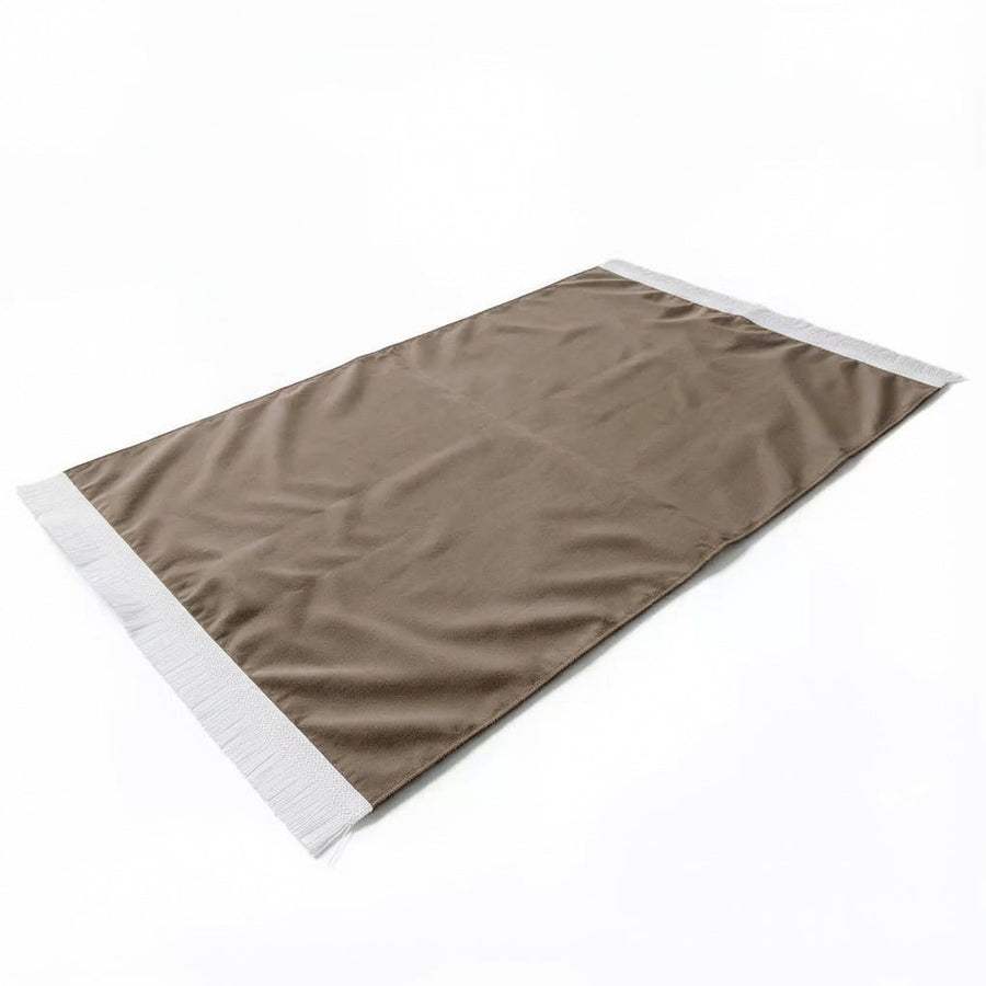 Plain Soft Touch Velvet Prayer Mat Mink AMTY 5022
