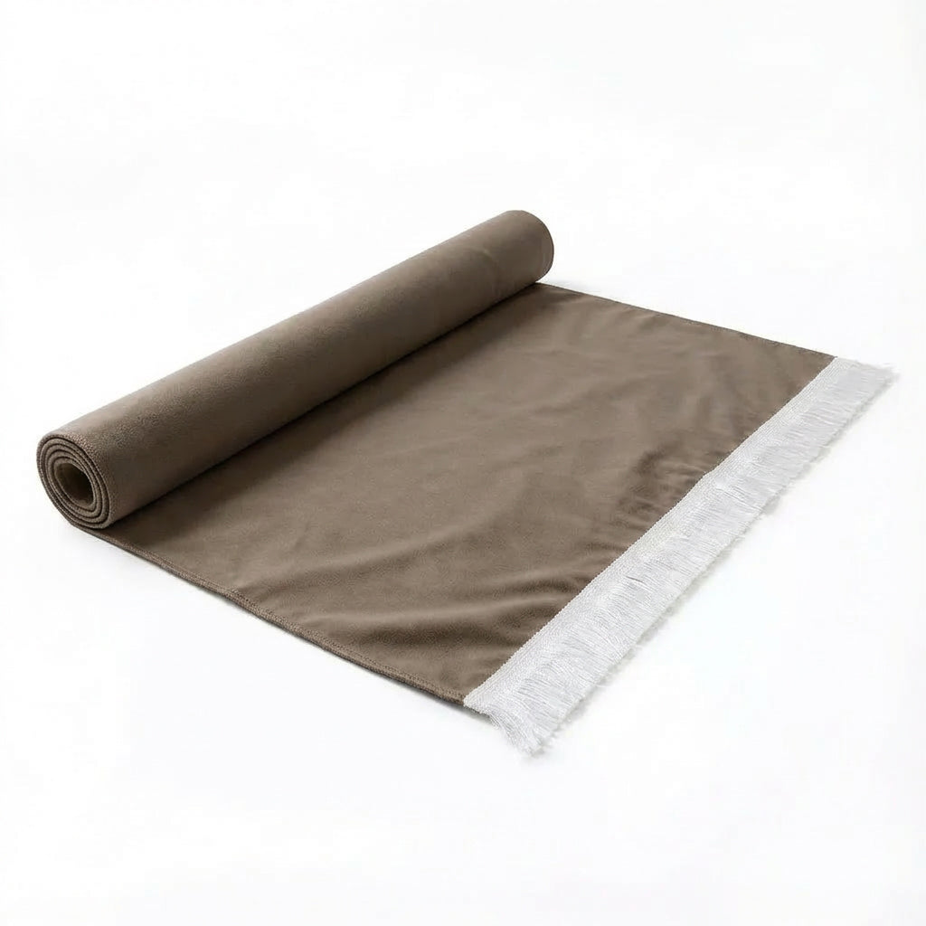 Plain Soft Touch Velvet Prayer Mat Mink AMTY 5022