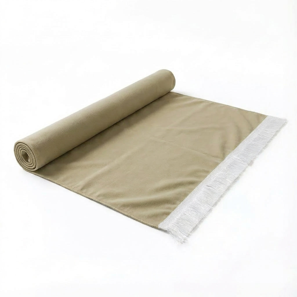 Plain Soft Touch Velvet Prayer Mat Gold AMTY 5022
