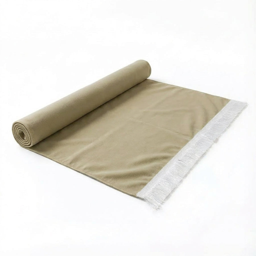 Plain Soft Touch Velvet Prayer Mat Gold AMTY 5022