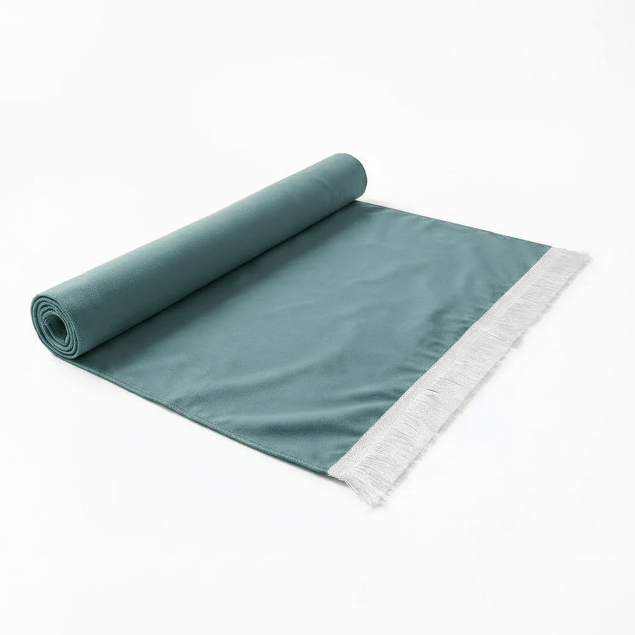 Plain Soft Touch Velvet Prayer Mat Baby Blue AMTY 5022