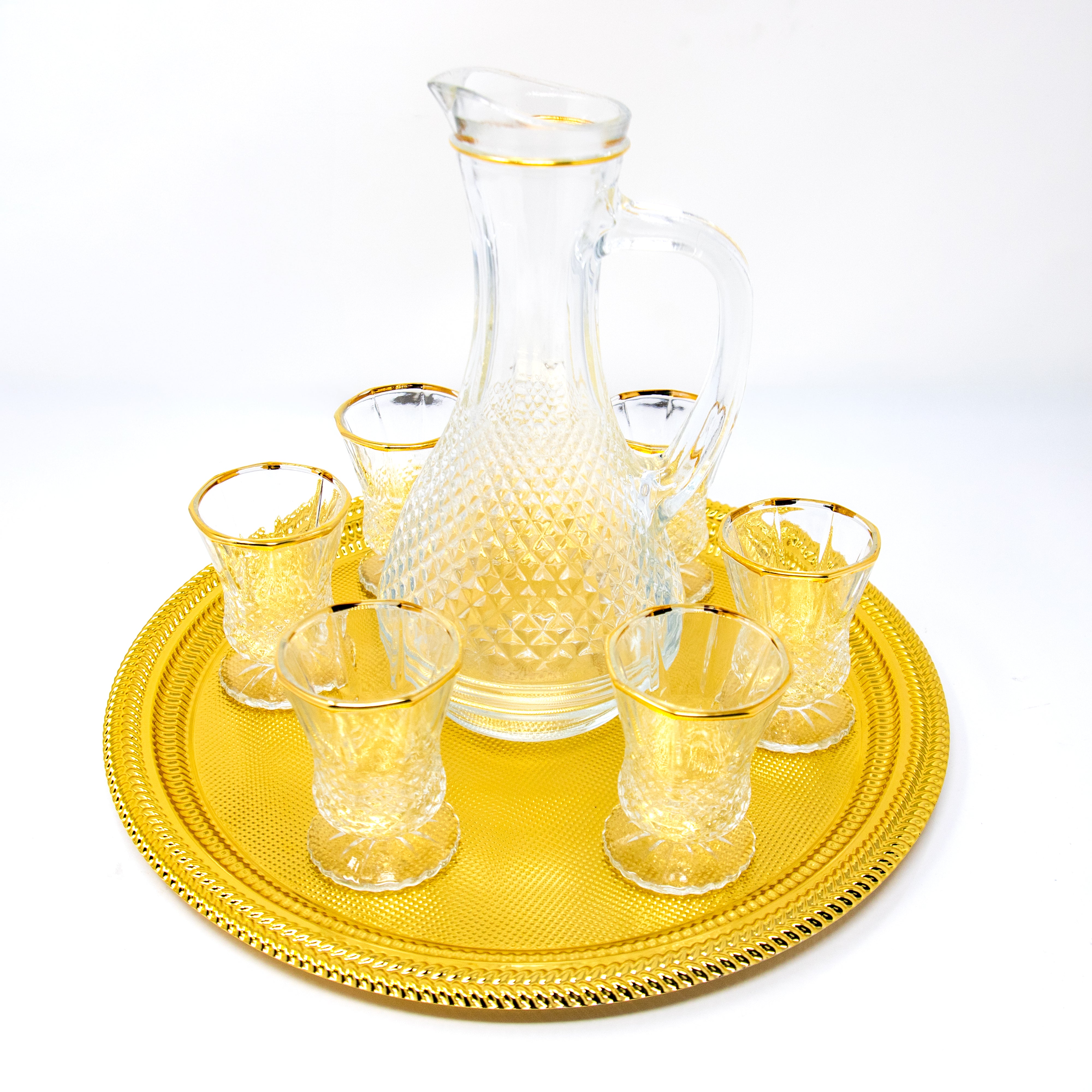 6 Piece Zam Zam Set With Gold Tray 5738