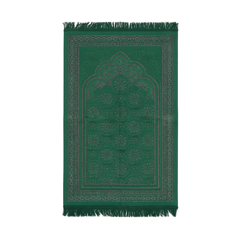 Velvet Glitter Bottle Green Prayer Mat AMTY-7056