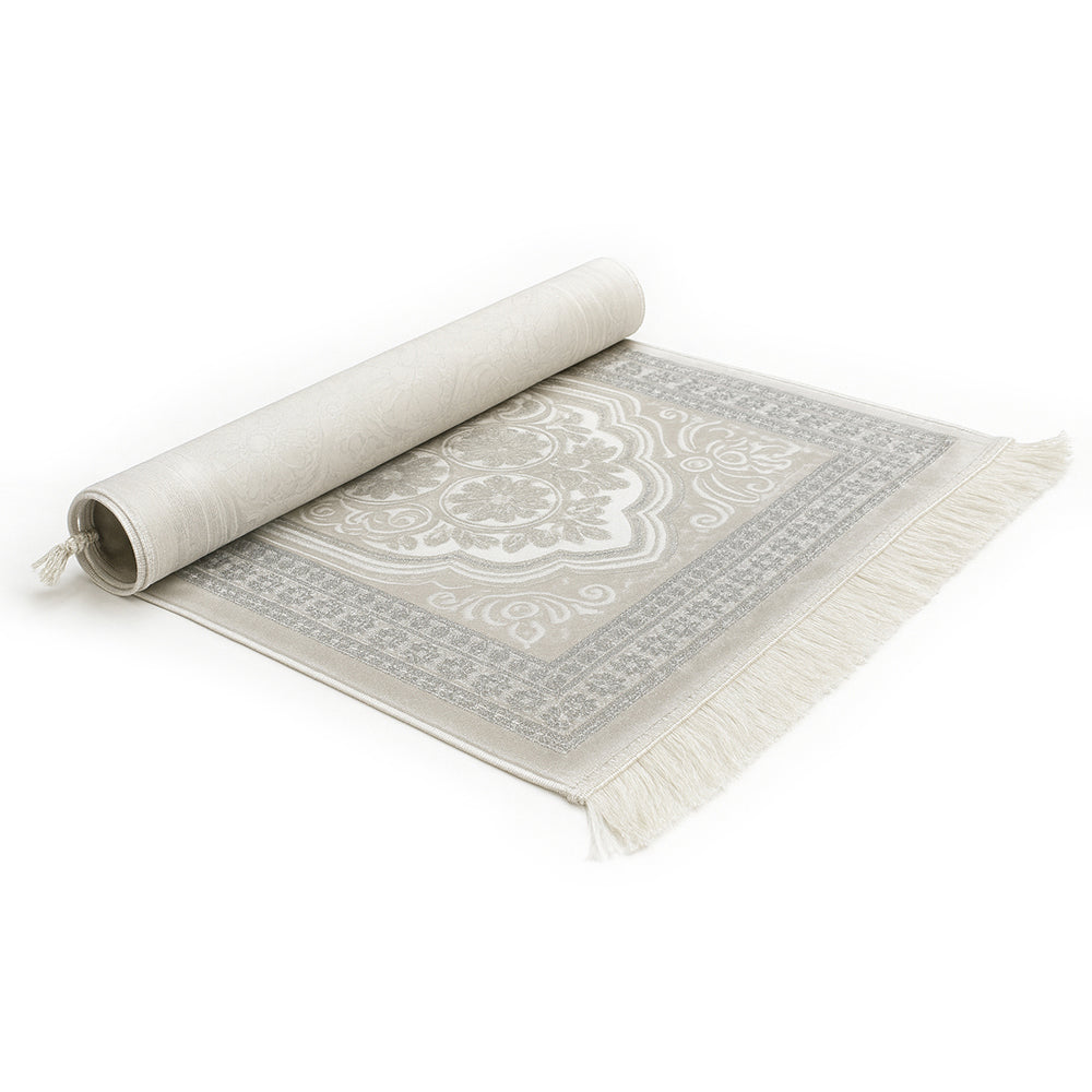 Velvet Glitter Cream Prayer Mat AMTY-7056