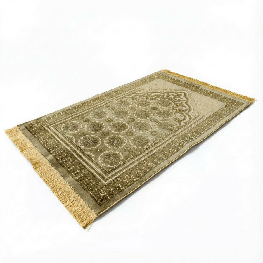 Velvet Glitter Prayer Mat Gold AMTY-7056