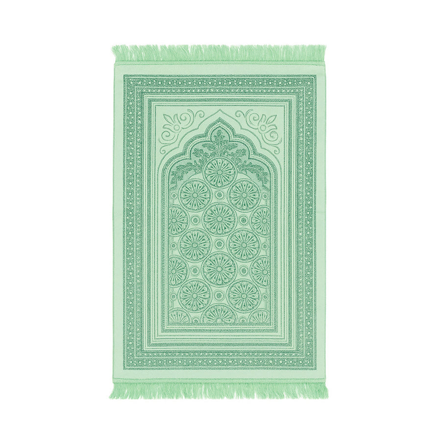 Velvet Glitter Green Prayer Mat AMTY-7056