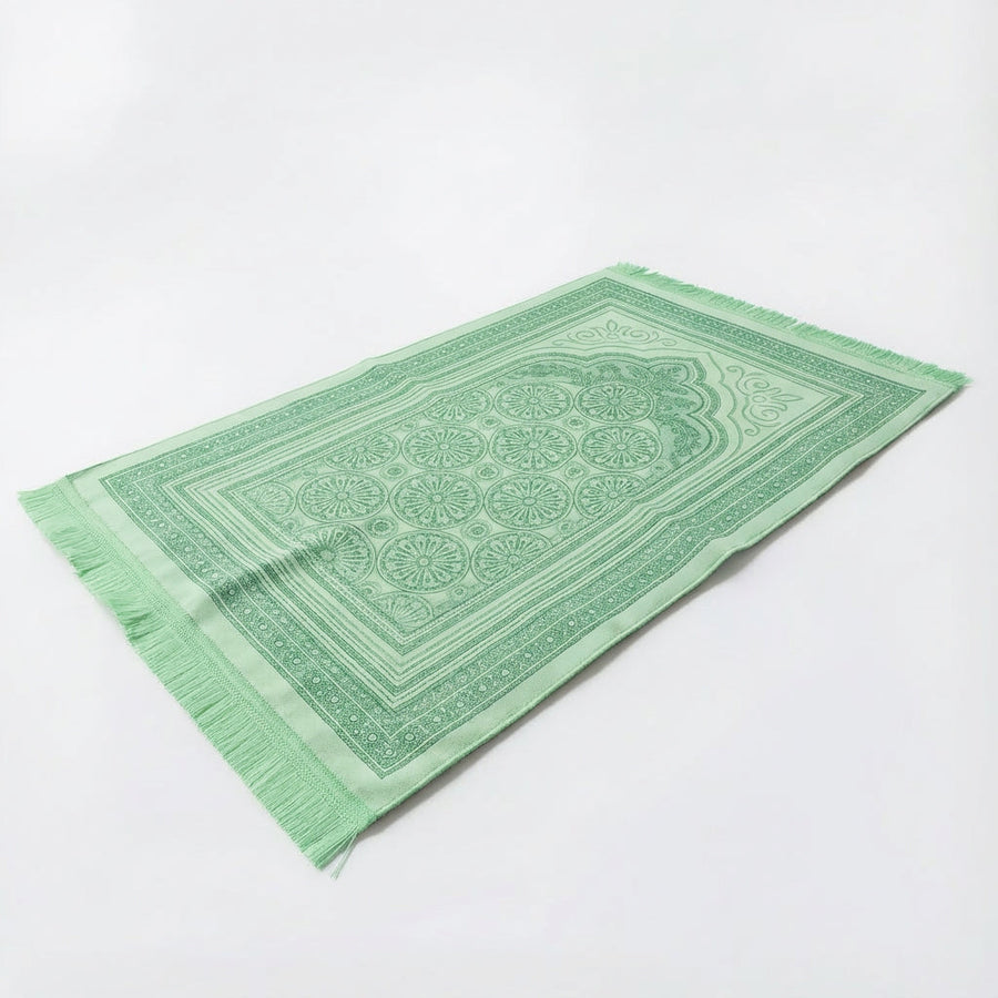 Velvet Glitter Green Prayer Mat AMTY-7056