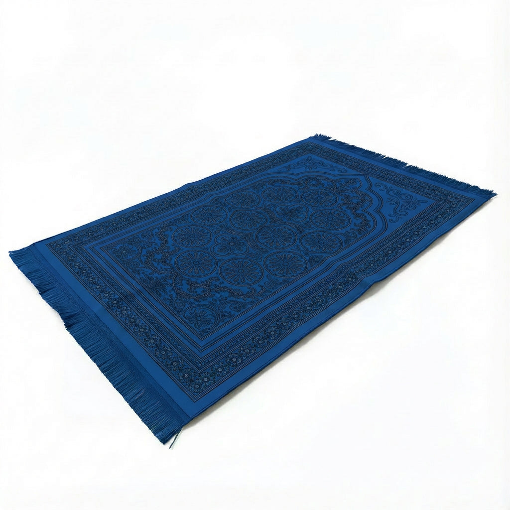 Velvet Glitter Navy Prayer Mat AMTY-7056