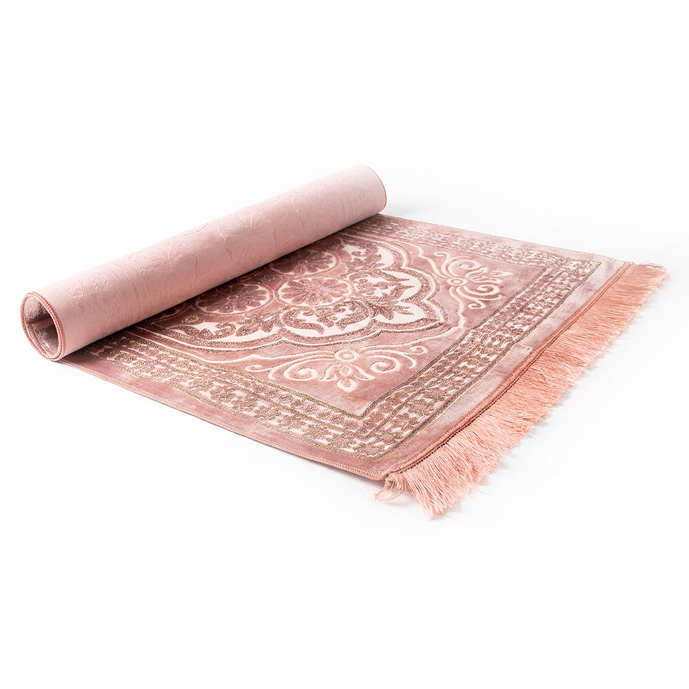 Velvet Glitter Pink Prayer Mat AMTY-7056