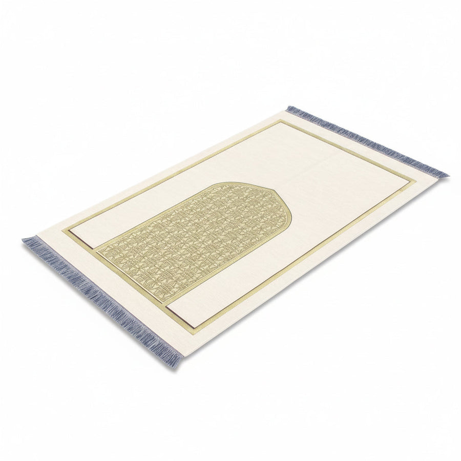 Mehraab Chenille Prayer Mat Cream AMTY 7065