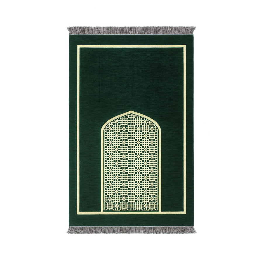 Mehraab Chenille Prayer Mat Green AMTY 7065