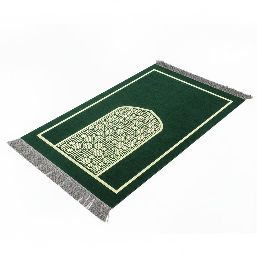 Mehraab Chenille Prayer Mat Green AMTY 7065